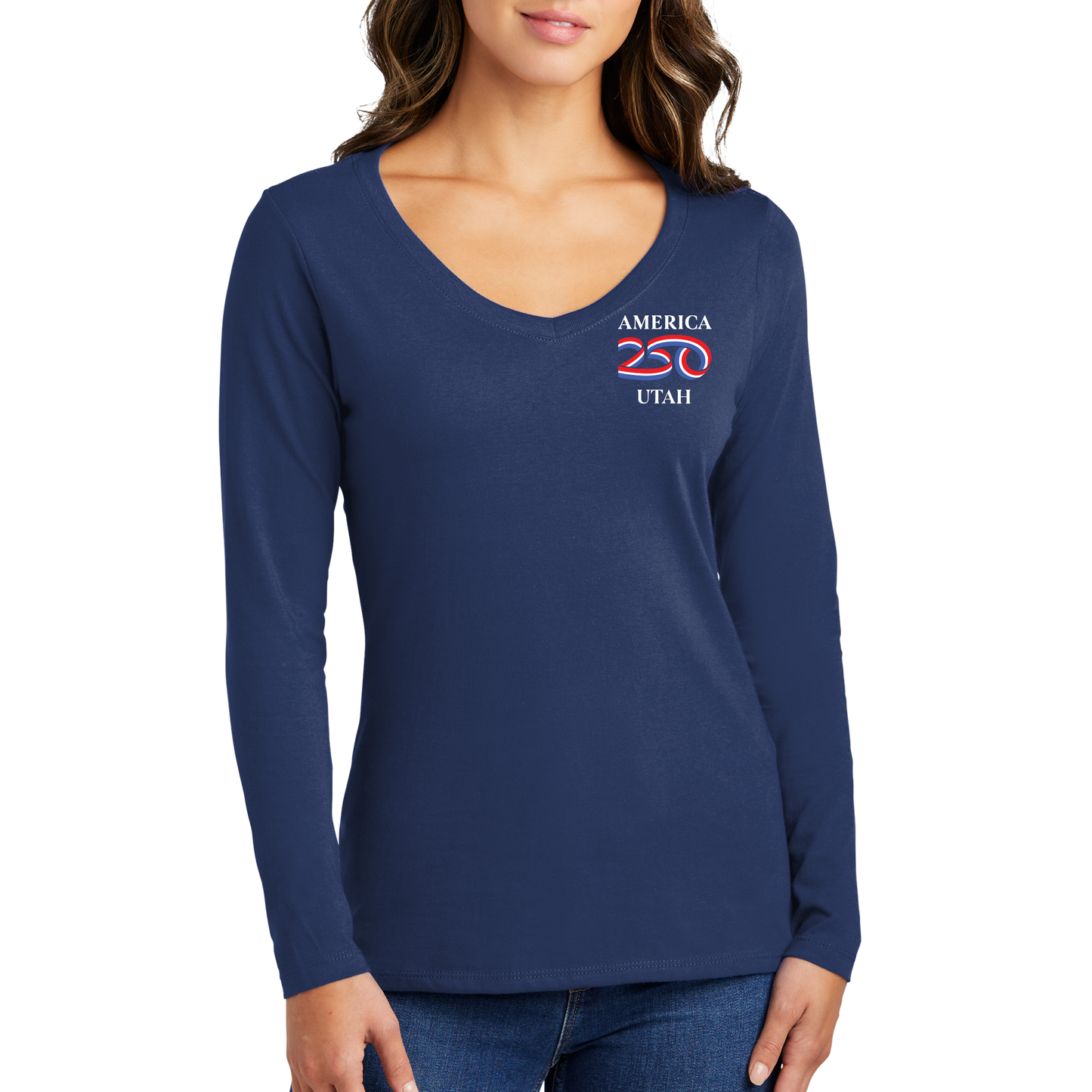 Port & Company® Women's Long Sleeve Fan Favorite™ V-Neck Tee