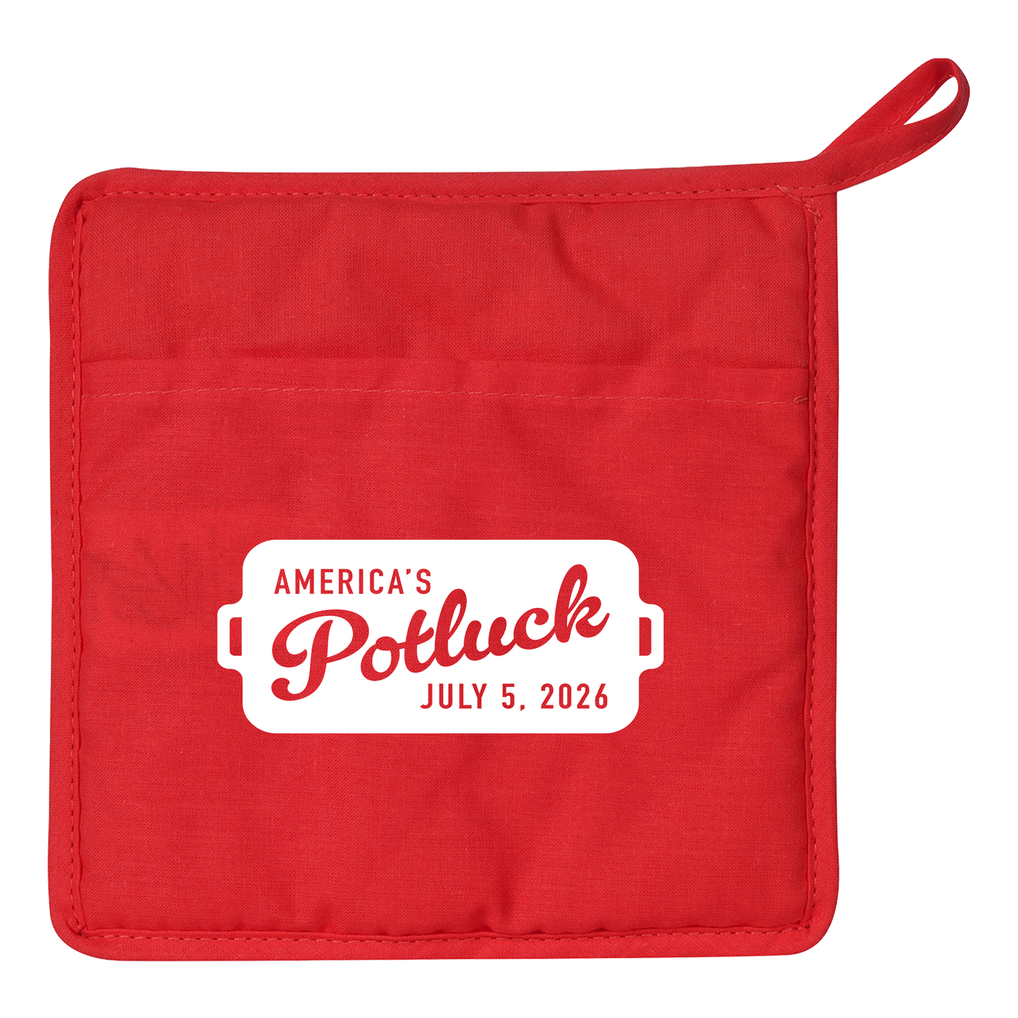 Quilted Cotton Canvas Pot Holder
