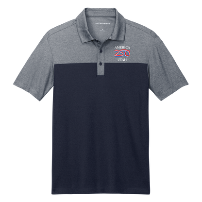 Port Authority® Fine Pique Blend Blocked Polo