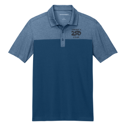Port Authority® Fine Pique Blend Blocked Polo