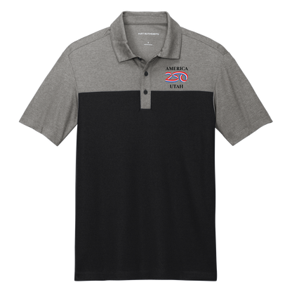 Port Authority® Fine Pique Blend Blocked Polo