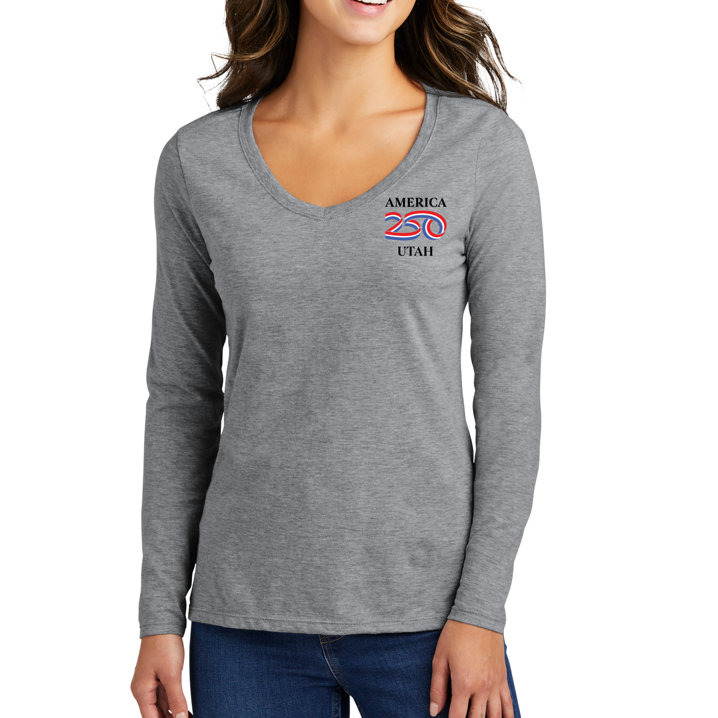 Port & Company® Women's Long Sleeve Fan Favorite™ V-Neck Tee