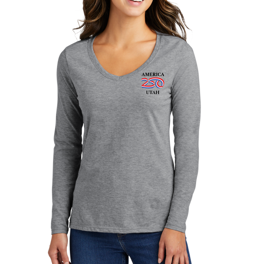 Port & Company® Women's Long Sleeve Fan Favorite™ V-Neck Tee