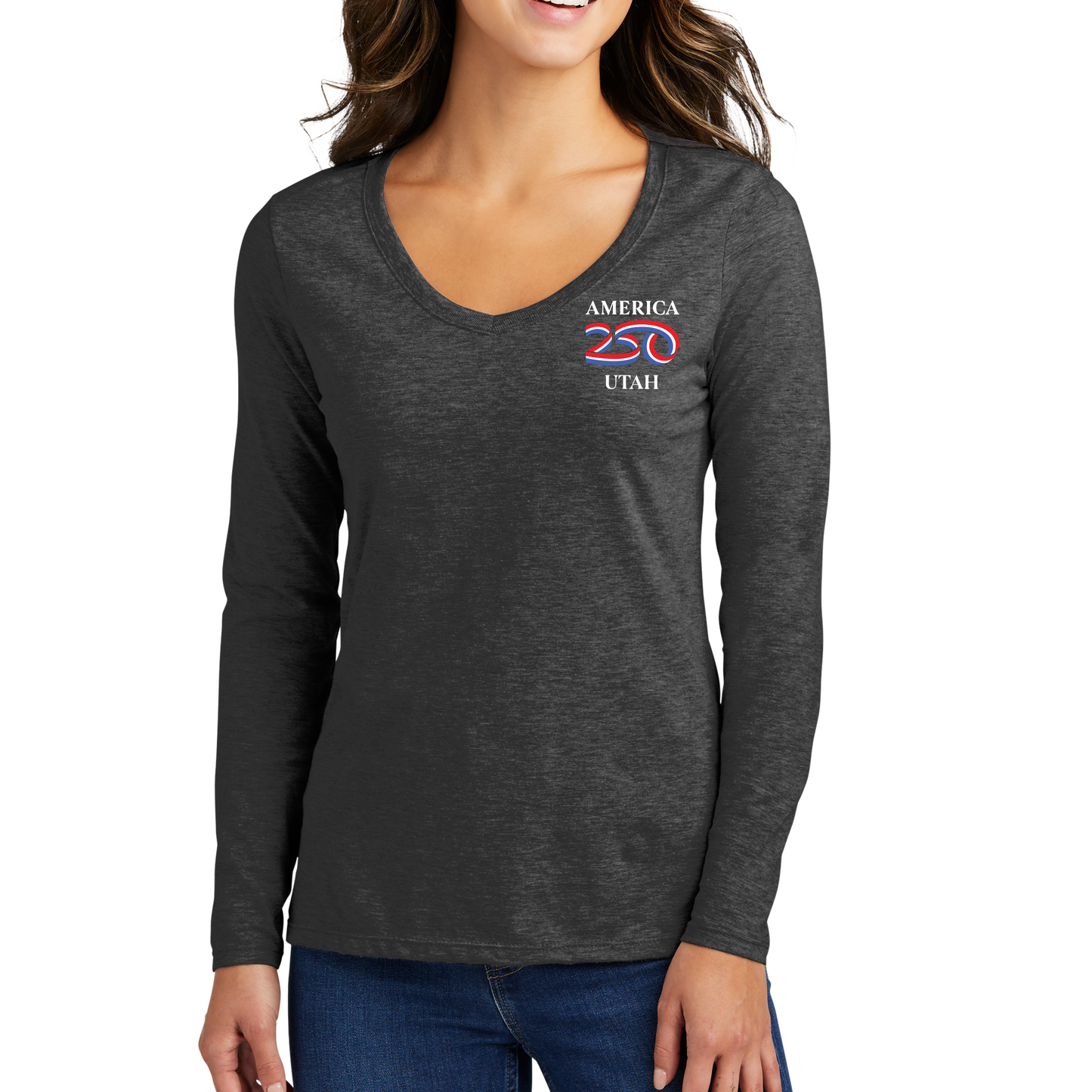 Port & Company® Women's Long Sleeve Fan Favorite™ V-Neck Tee