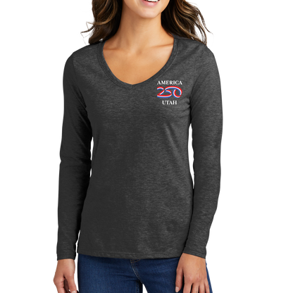 Port & Company® Women's Long Sleeve Fan Favorite™ V-Neck Tee