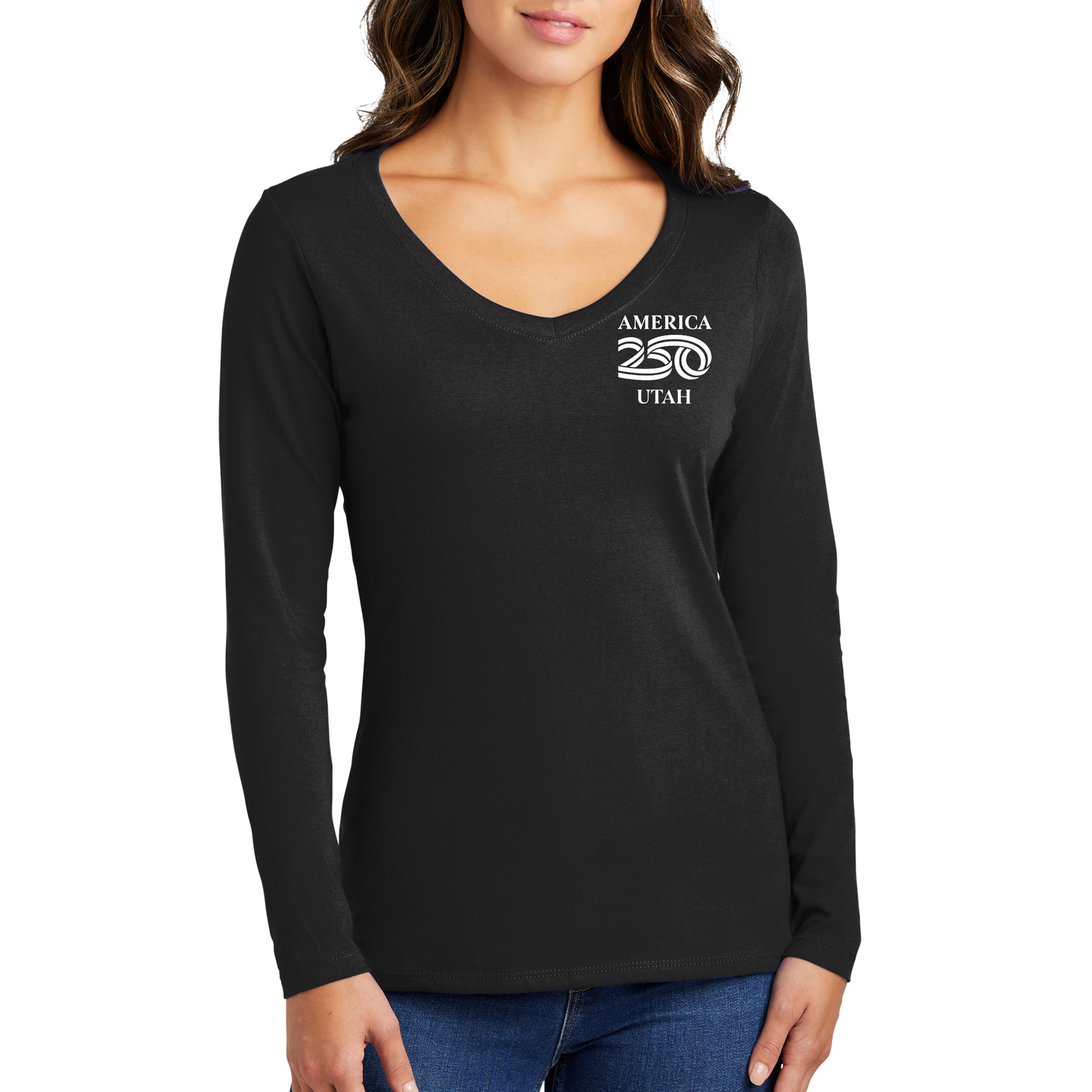 Port & Company® Women's Long Sleeve Fan Favorite™ V-Neck Tee