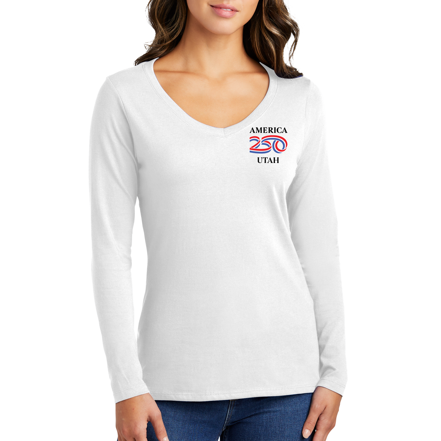 Port & Company® Women's Long Sleeve Fan Favorite™ V-Neck Tee