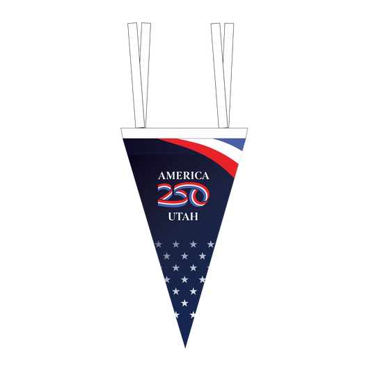 America 250 Utah Mini Pennant Flag